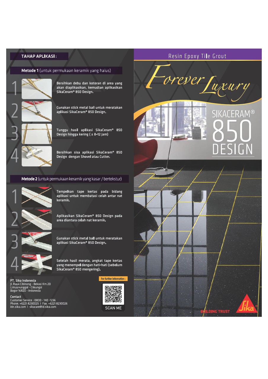 Brochure - Sikaceram 850 Design Luxury Tile Grout